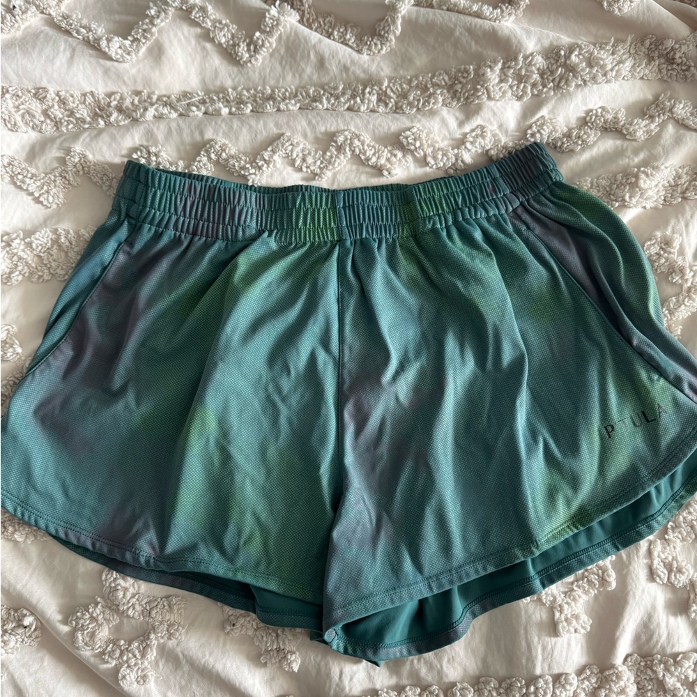 P'tula Teal Activewear Shorts